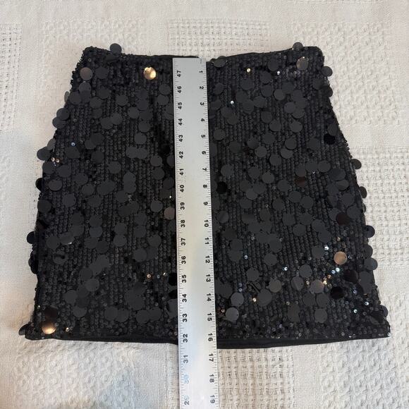 Kate Kasin medium sequin stretch mini skirt bodycon SK 2814 - Picture 5 of 13